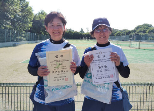 県民総合スポーツ大会兼関東レディース選手権大会埼玉県予選会で関谷さんが準優勝